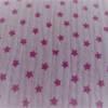 Rest: 1,35 x 1,30 m Musselin Double Gauze Baumwolle Sterne rosa-pink (1m/7,41 €) Bild 3