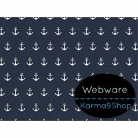 0,5m Webware Anker dunkelblau Bild 1