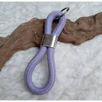 Schlüsselanhänger aus Segeltau-I love my dog Bild 1