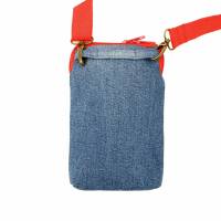 Jeanstasche "Karo" praktische Umhängetasche, Gürteltasche, Gassi-Tasche, Schultertasche, Handytasche zum umhäng Bild 4