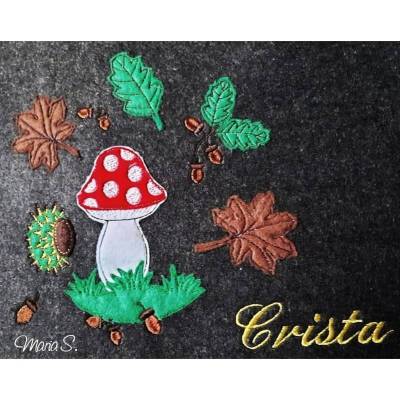 * 9 einzelne Herbst - Doodle - Stickdateien * für den 10 x 10, zum selber, einzeln anordnen und gestalten