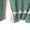 Gestrickter Damen-Pullover aus Alpaka in Blaugrün, Langarm-Pulli in Petrol, Größe M Bild 4