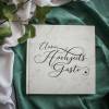 Gästebuch Hochzeit Elegant Marmor mit vorgedruckten Fragen Bild 2