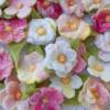 24 gemischte pastellfarbige Filzblumen zum Basteln und Dekorieren Bild 2