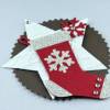 Geschenkanhänger Geschenkaufleger 4-er Set JOY Weihnachten Kartenaufleger Embellishments Bild 6