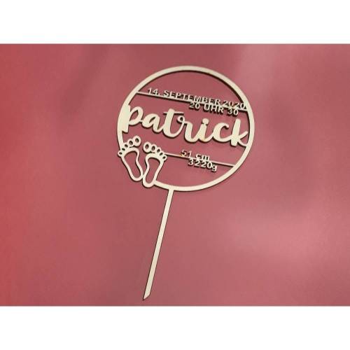Caketopper "Baby" individualisierbar