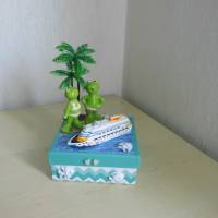 Geldgeschenk Kreuzfahrt Urlaub Strand Palmen Meer Geschenkbox Hochzeitsreise Bild 1