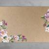 Gästebuch Hochzeit Kraftpapier Vintage Aquarell Blumen Pastell Bild 4