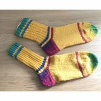 Wollsocken, Socken Gr. 41/42 klassisch handgestrickt Bild 1