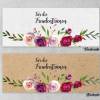 50 Stück Freudentränen Hochzeit Taschentuch Banderolen Romantic Rose Kraftpapier-Look Bild 5