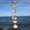 Lange Halskette mit Muscheln und Mini Perlen in beige, maritime Geschenkidee für Meerverliebte Bild 3