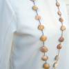 Lange Halskette mit Muscheln und Mini Perlen in beige, maritime Geschenkidee für Meerverliebte Bild 5