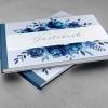 Gästebuch Indigo Blue Hochzeit mit Fragen Bild 2