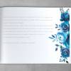 Gästebuch Indigo Blue Hochzeit mit Fragen Bild 4