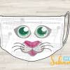 Plotterdatei Bügelbild Katze Luna Schnauze mit Augen als svg eps dxf png jpg Masken verzieren mit dieser tollen katze Bild 2