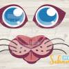 Plotterdatei Bügelbild Katze Luna Schnauze mit Augen als svg eps dxf png jpg Masken verzieren mit dieser tollen katze Bild 3