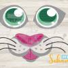 Plotterdatei Bügelbild Katze Luna Schnauze mit Augen als svg eps dxf png jpg Masken verzieren mit dieser tollen katze Bild 7