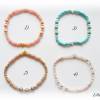 Elastische Armbänder in 4 Varianten zur Wahl - modisch,trendy,elegant,verspielt - braun,jade,rosa,apricot Bild 3