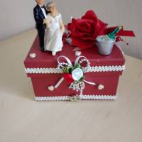 Geschenkbox Rubinhochzeit 40.Hochzeitstag Geldgeschenk  - Geschenkidee Bild 1