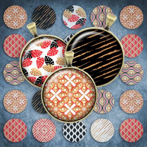 133 - Cabochon Vorlagen, 25mm 18mm 14mm 12mm, rund, Cabochon Motive, Bottle Cap images abstrakt modern pastell 