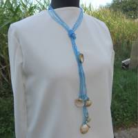 Originelle Halskette mit  Mini Perlen und Muscheln Bild 1