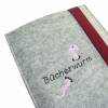 eReader eBook Reader Tablet Hülle Bücherwurm Stickerei Wollfilz Filz Maßanfertigung bis max. 8,0", z.B. für Kindle 10. Gen. Kindle Paperwhite Bild 2