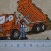 Jersey Baumwoll - Jersey Baustelle Bagger  Kran Lastwagen  creme Oeko-Tex Standard 100(1m/13,-€) Bild 2