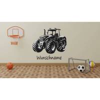 Liebevolles Wandtattoo Traktor für das Kinderzimmer, Spielzimmer,konturgeschnitten in 11 Größen ab 35 cm B x 25 cm H Bild 1