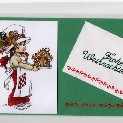 Weihnachtskarte - Unikat Einzelstück - Geldscheinkarte Glückwunschkarte