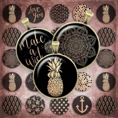 155 - Cabochon Vorlagen, 25mm 18mm 14mm 12mm, rund, Cabochon Motive, Bottle Cap images abstrakt modern pastell 