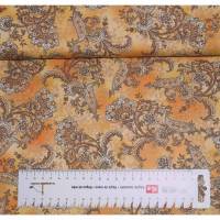 16,00 EUR/m Meterware Quilting Treasures Baumwolle US-Designerstoff gelb-orange-braun für Kissen Decken Taschen Bild 1