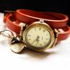 Armbanduhr, Wickeluhr, Lederuhr,Vintage-Stil,  Uhr,Damenuhr,Wish, Farbauswahl, U77 Bild 4