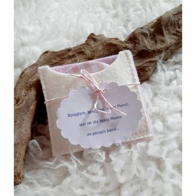 Kleiner runder Taschenspiegel in passender Filzhülle