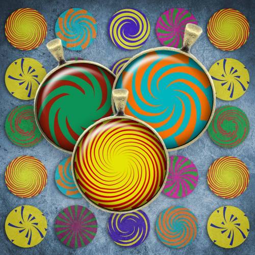 278 - Cabochon Vorlagen, 25mm 18mm 14mm 12mm, rund, Cabochon Motive, Bottle Cap images abstrakt modern pastell 