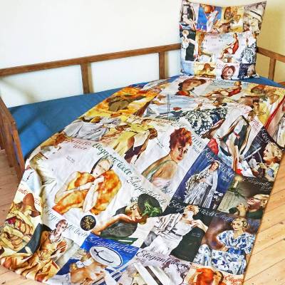 ART DÉCO Kissen und Bettbezug aus Bio Baumwolle