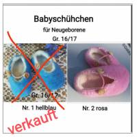 Baby Filzschuhe - Neugeborene Gr. 16/17 Bild 1