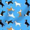 Stoff Hundemotiv "Bullterrier", Baumwoll-Jersey, 50x100cm, viele Farben Bild 2