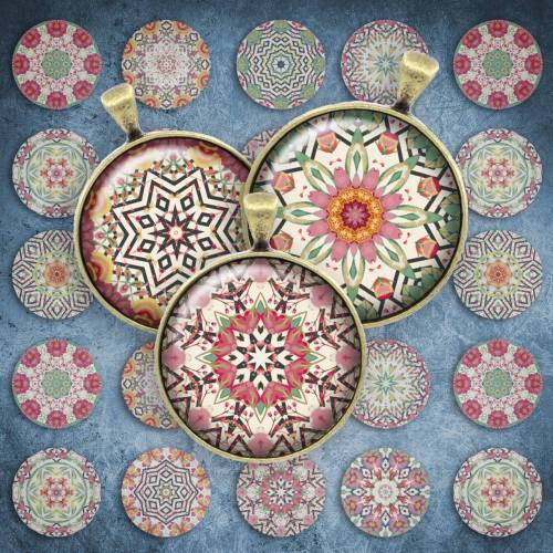 188 - Cabochon Vorlagen, 25mm 18mm 14mm 12mm, rund, Cabochon Motive, Bottle Cap images abstrakt modern pastell