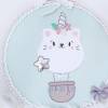 Digitale Stickserie  "Unicorn Cat Balloon Doodle" für den 10x10 - 18x30 cm (4x4 - 7x12") Stickrahmen Bild 4