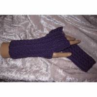 1 Paar Armstulpen / Handstulpen / fingerlose Handschuhe (mit Daumenloch) Bild 1