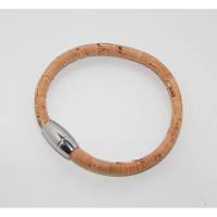 Armband Naturkork braun mit Edelstahl Magnetschließe Bild 1