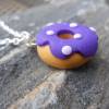 3D Donut mit Punkten  Halskette  kawaii sweet lila Bild 2