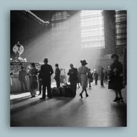 New York Grand Central Station I.- Kunstdruck Poster ungerahmt -  Fotokunst - schwarz-weiss Fotografie Vintage Bild 1