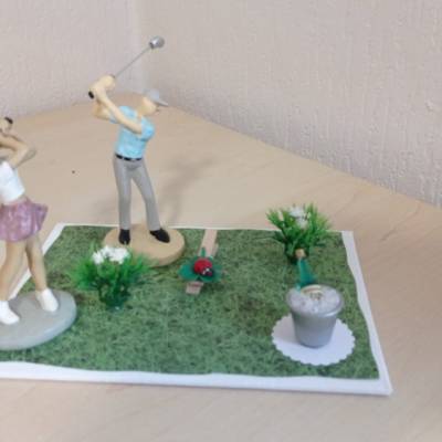 Geldgeschenk - Dekoration für den Golfer , Golferin Golf Sport - Geschenkidee