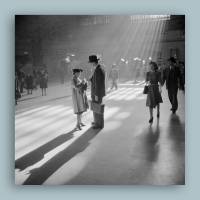 New York Grand Central Station II.- Kunstdruck Poster ungerahmt -  Fotokunst - schwarz-weiss Fotografie Vintage Bild 1