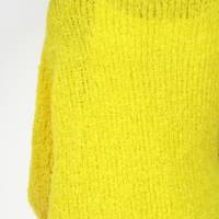 Gelber Alpaka Pullover mit langen Ärmeln, kuschelweicher Damenpullover Bild 5