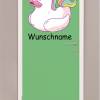 Liebevolles Wandtattoo Einhorn Duck für das Kinderzimmer,Spielzimmer,konturgeschnitten in 11 Größen ab 20 cm B x 20 cm H Bild 4