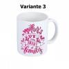 Kaffeetasse, Tasse mit Druck, a mothers love is the heart of the family, verschiedene Farben, Tasse weiß, 9 Varianten, Bild 3