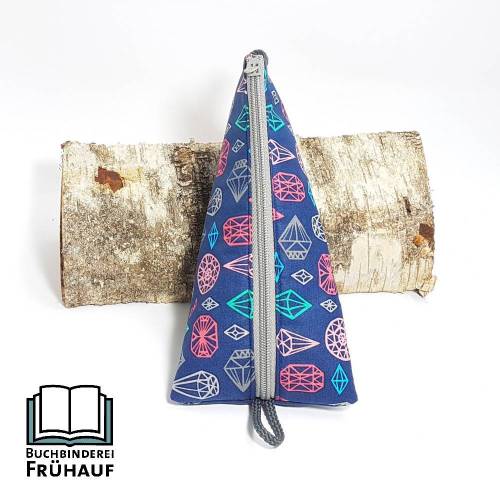 Federmäppchen Schlampermäppchen Kosmetiktasche Etui geometrische Diamanten