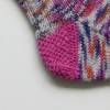 Kindersocken, Gr. 28/29, pink rosa blau, handgestrickte Mädchensocken, Wollsocken Ringelsocke Unikat Gummistiefel-Socken Bild 2
